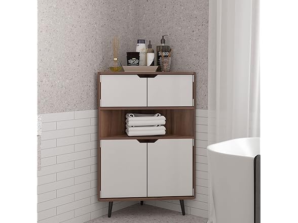 SogesHome Wood Corner Cabinet