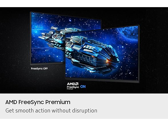 SAMSUNG 27” Odyssey G5 G53F QHD Resolution Gaming Monitor, HDR10, 200Hz Refresh Rate, IPS Panel, AMD FreeSync™ Premium, Black Equalizer, Auto Source Switch, LS27FG532ENXZA (Renewed) (Open Box)