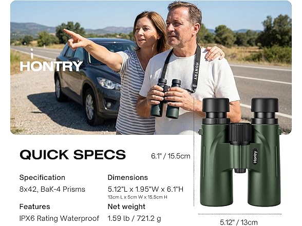 8x42 Adults Binoculars for Bird Watching