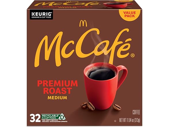 32ct McCafe Premium Roast, Keurig Single Serve Kcups