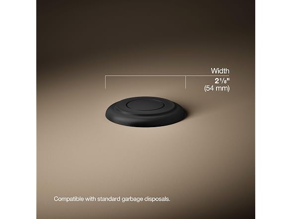 Kohler K35723-BL Garbage Disposal Air Switch Kit Matte Black - Gallery 3