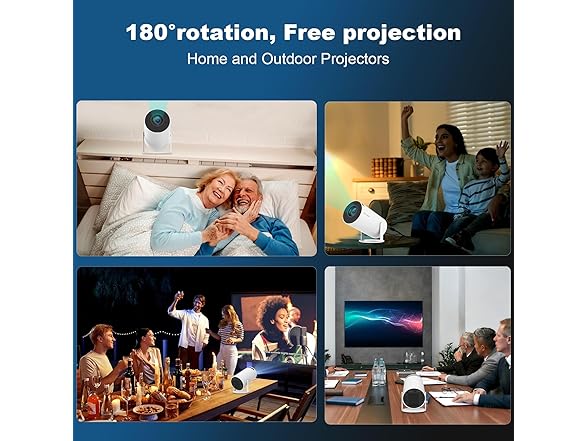 DreamFair Mini Projector, Support 4K 1080P