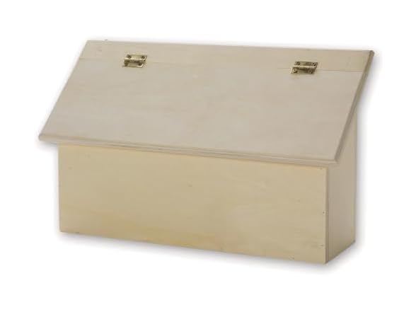 S&S Worldwide Unfinished Wood Letter Box