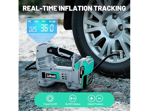 20V Tire Inflator 150PSI with Battery