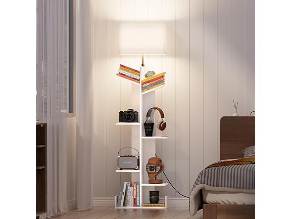 7 Tier Bookshelf with Light