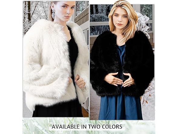 Women’s Faux Fur Coat with Pockets