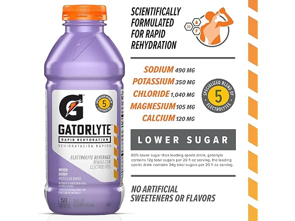 Gatorlyte Rapid Rehydration Electrolyte- Mixed Berry
