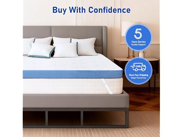 Glendan Firm 3-in Mattress Topper Queen