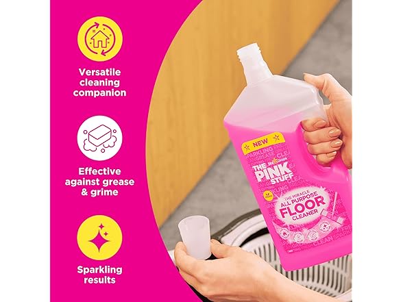 Pink Stuff Floor Cleaner 33.8oz 4-Pack