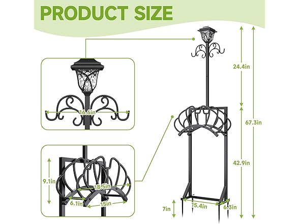 COZEER W0020 Garden Hose Holder 2