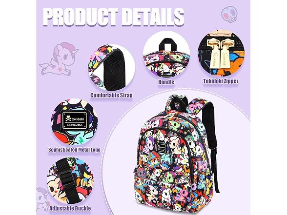 tokidoki Cute Unicorno School Backpack