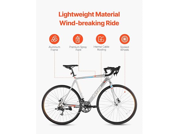 Road Bike, 700C Wheels Racing Bike