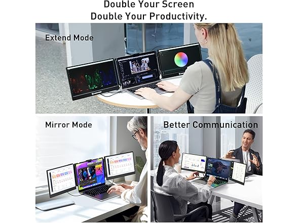 Laptop Screen Extender – 14" Portable Monitor for Laptop