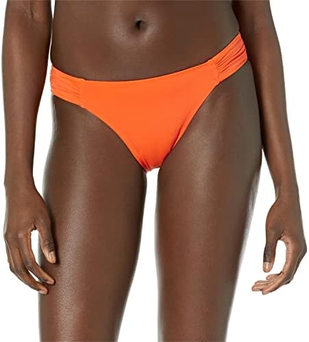Amazon Essentials Women's Side Tab Bikini Swimsuit Bottom, Orange, XX-Large