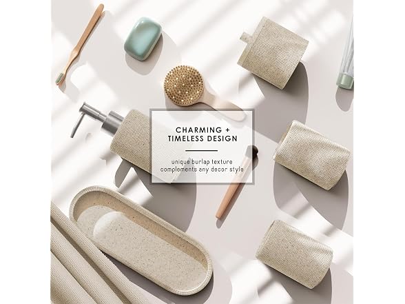 Clara Clark Bathroom Set - Beige Bathroom Set