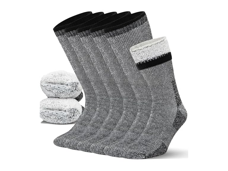 B&P High-Performance Wool Socks Mens - Merino Wool Socks with No-Itch Comfort and Anti-blister Cushioning