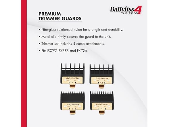 (2 Pack) BaBylissPRO Premium Trimmer Guards