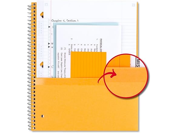 Five Star Spiral Notebook, 6PK