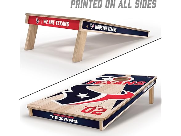 YouTheFan NFL 2' x 4' Wood Cornhole, No Bags
