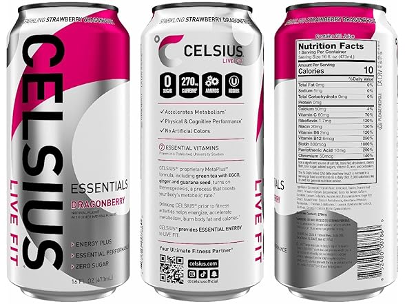 1CT CELSIUS ESSENTIALS, Sparkling Dragonberry