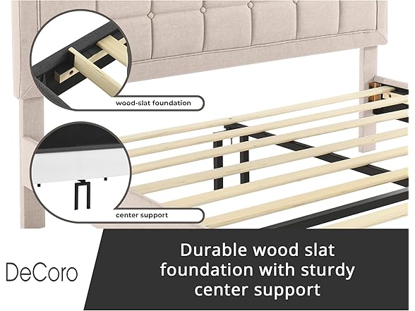 Decoro Mornington Upholstered Bed, Queen