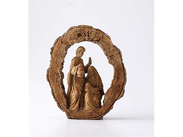 Melrose Wood-Look Resin Holy Family