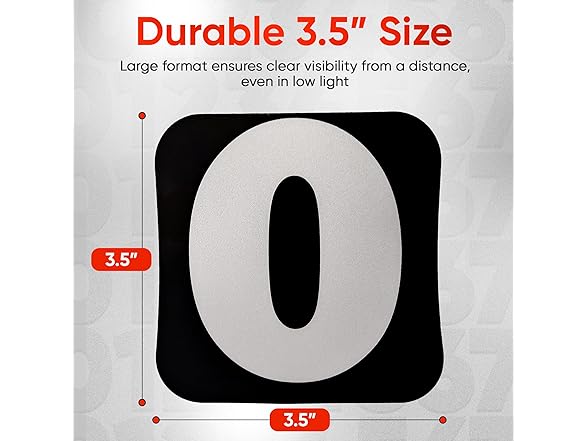 Mailbox Number Stickers 3