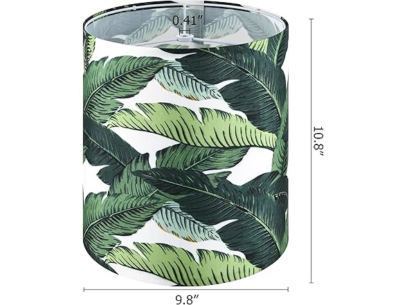 GO&SO 9.8" Tall Drum Printed Lamp Shade