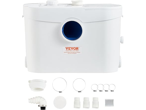 Macerator Pump, 700W, 9600 L/h Flow, 32.8 ft/10