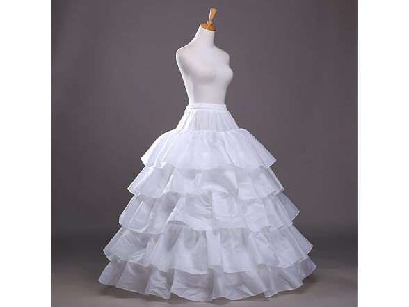 Edith Qi Women (OS) Wedding Ball Gown 4-Hoop Dress