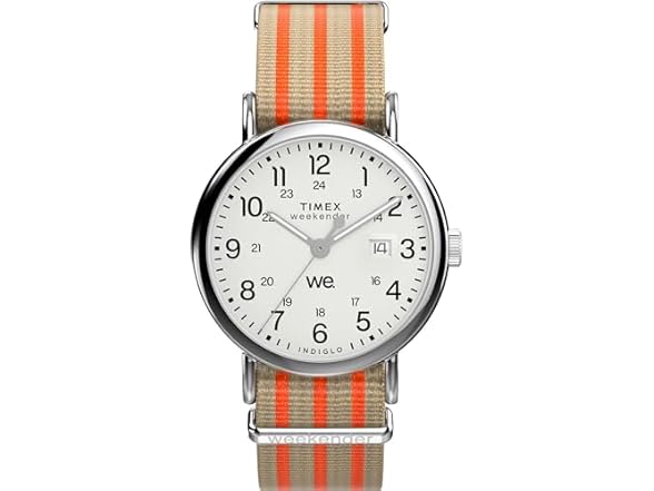 Timex Mens Weekender 40mm Tan White