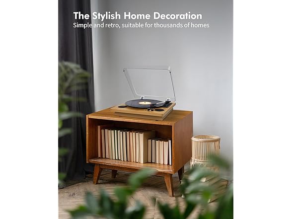 Popsky Record Player Built-in Stereo