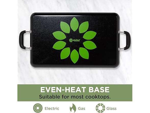 Ecolution Artistry Nonstick Double Burner Griddle