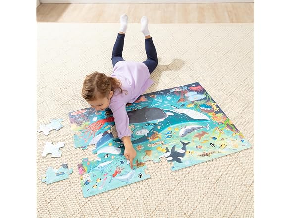 Melissa & Doug Underwater Jumbo Floor Puzzle, 48-Piece