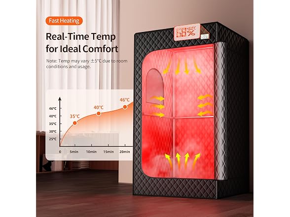 Viconor Portable Sauna Box Black