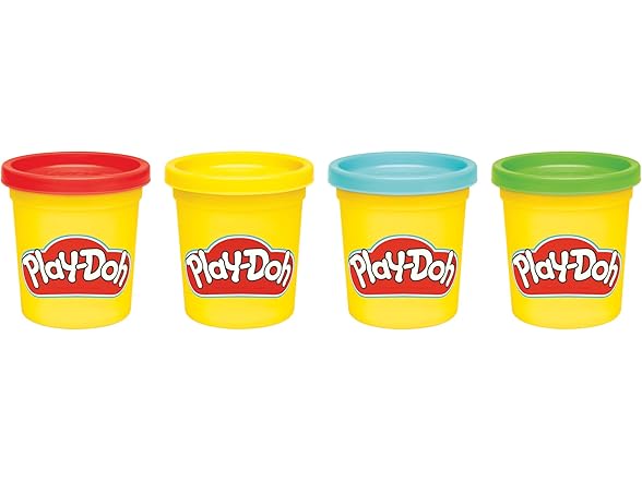 Play-Doh 4 Classic Colours, Modelling Dough Set