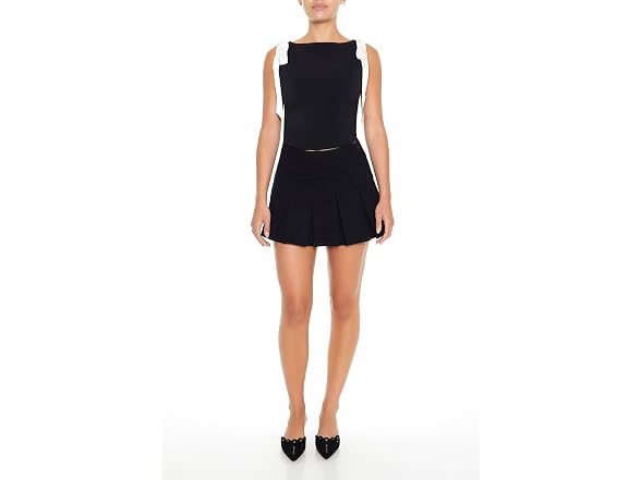Forever 21 (XL) Sleeveless Satin Bow Top