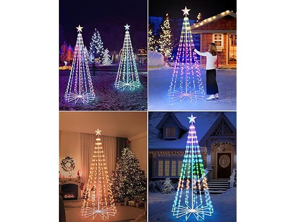 Brightever 7FT 295 LED Smart Cone Christmas Tree