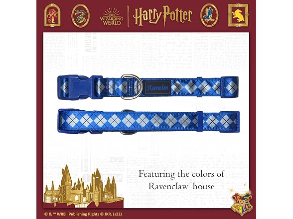 Harry Potter Ravenclaw Dog Collar - Adjustabl
