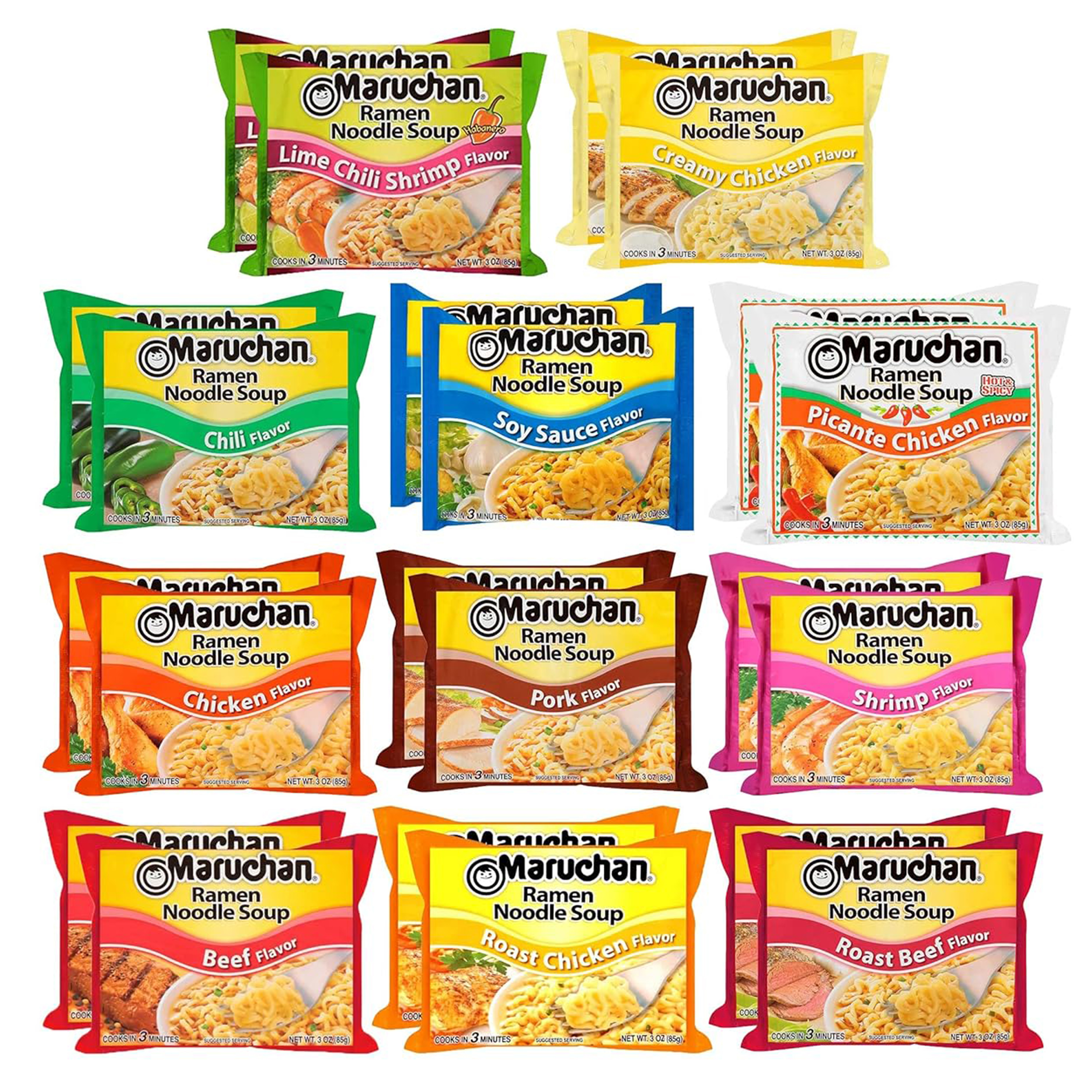 24Pk Maruchan Ramen Noodle Soup Variety - Gallery 23