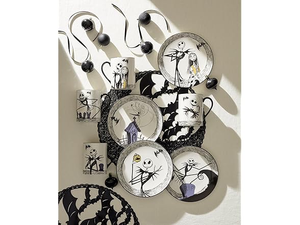 Lenox Coffee Mugs Set of 4, Nightmare Before Christmas