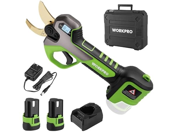 $49.99, Was $99.99, 50% Off! WORKPRO 12V Electric Pruning Shears Brown dealfomo