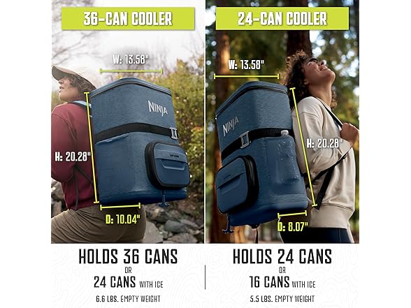 Ninja Ninja Backpack Cooler | FrostVault Go 24 Can