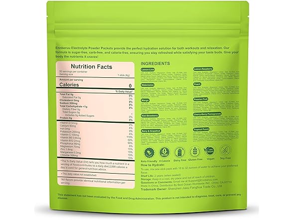 EnnbeRU Electrolyte Powder Pack
