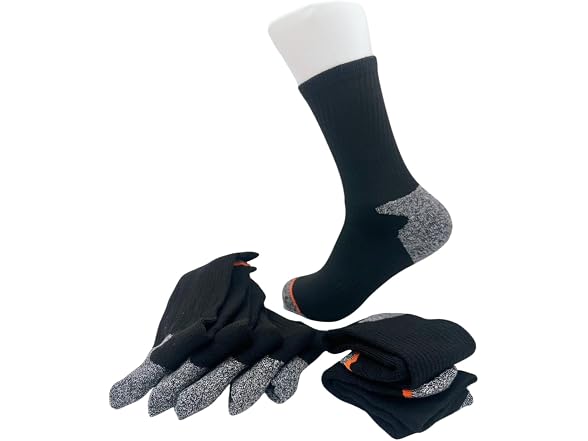 TENUUL Mens Wool Blend Crew Socks