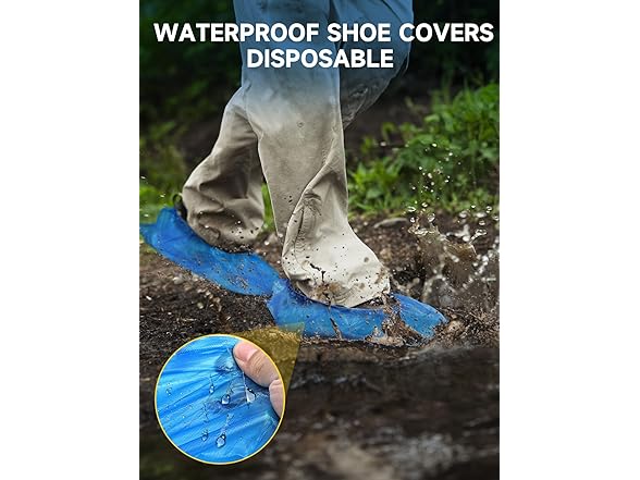 Shoe Covers Disposable Non Slip Pack of 300 (150 Pairs)