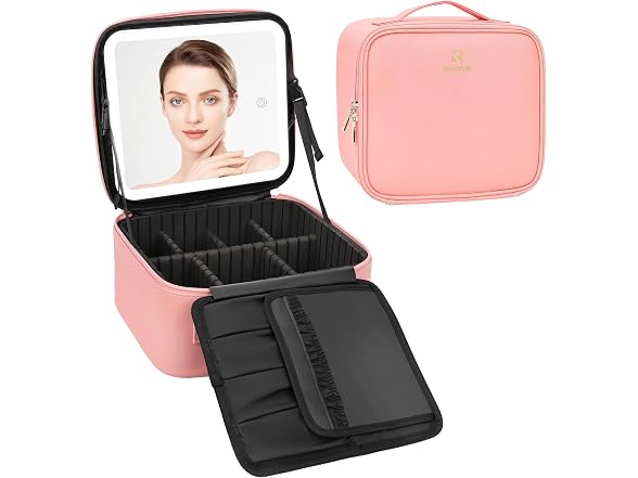 Relavel Makeup Bag with Led Mirror