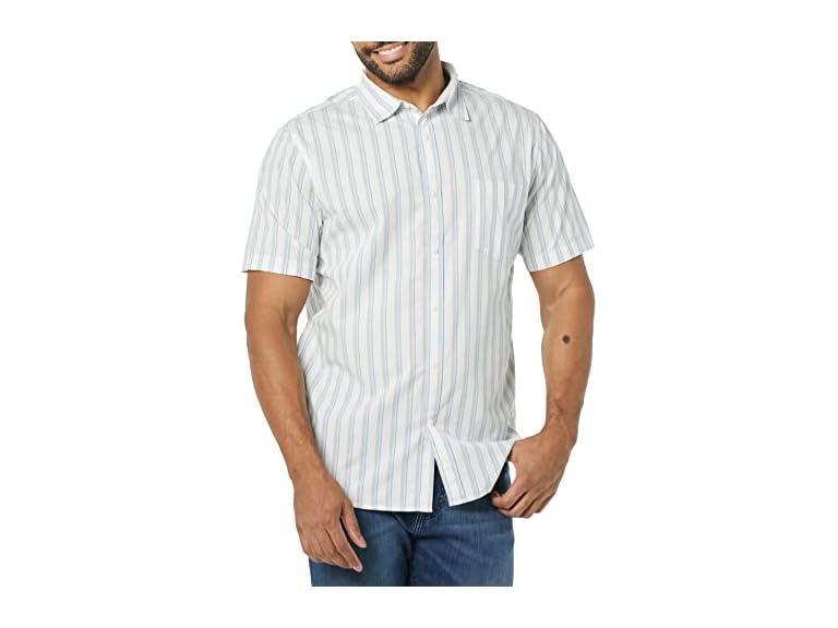 Amazon Essentials Mens SS Poplin Shirt Stripe - Gallery 55
