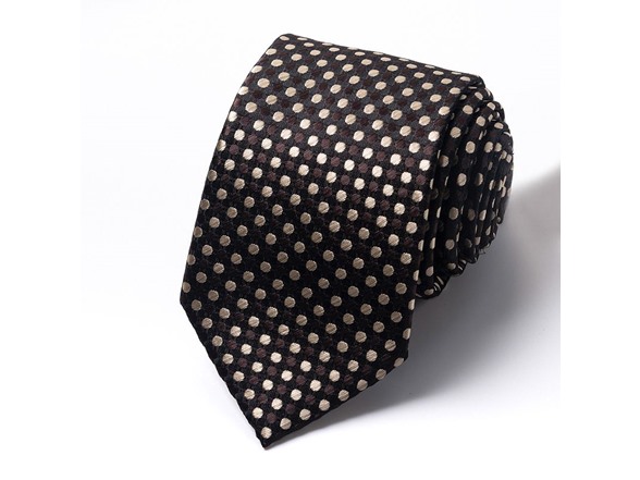 Formal Men’s Necktie - Golden Noir