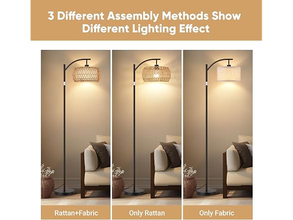 ROTTOGOON Boho Floor Lamp